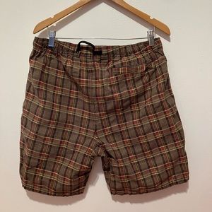 Stussy plaid climbing shorts